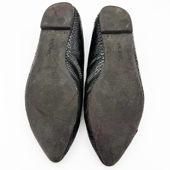 Vionic Caballo Pointed Ballet Flat Snake - Picture 7 of 8